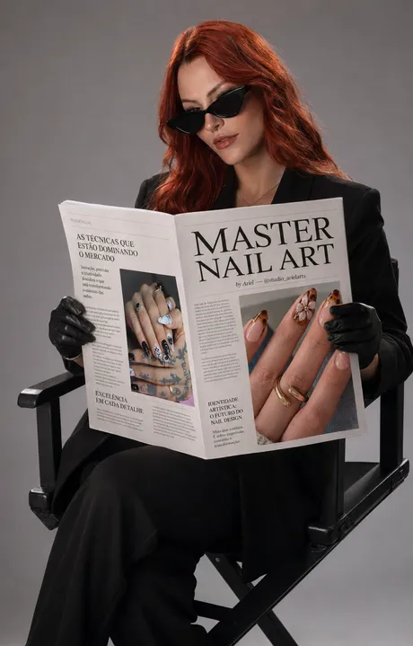 Ariel, criadora do curso Master Nail Art, especialista em nail design