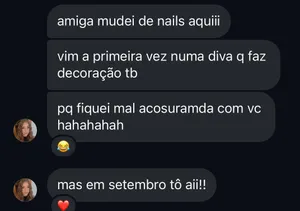 Mensagem de cliente satisfeita com o trabalho da Ariel 8